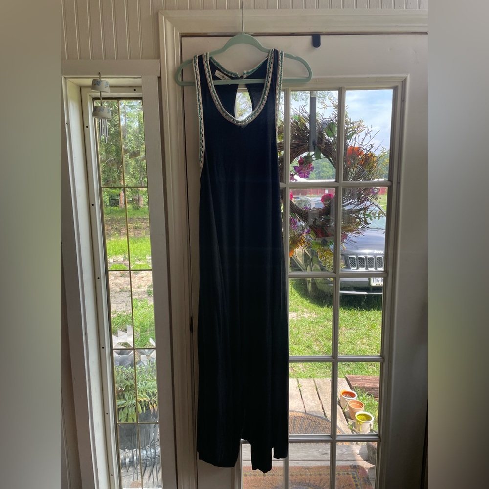 Natural Life crochet trim jumper with pockets